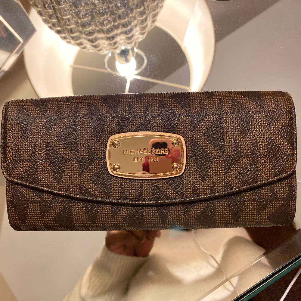 Michael Kors Brown Monogram Wallet